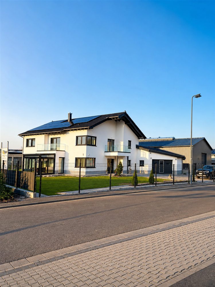 Von mDogan montiertes Wohnhaus mit Solaranlage in Eisenberg